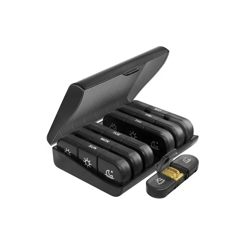 Esclusivo organizer e dispenser per medicinali MEDICAL / Nero