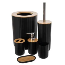 Set completo di accessori da bagno ELEMENT / Nero