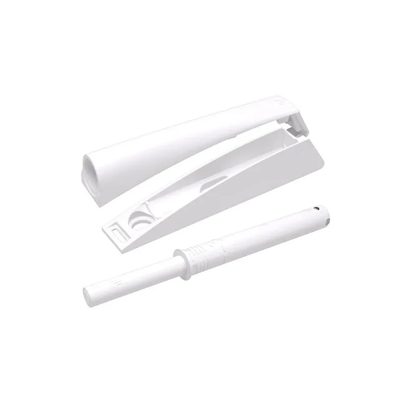 Pistone con adattatore K-PUSH per apertura senza maniglie - magnete extra forte / Bianco