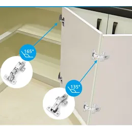 Cerniera CLIP 135° con piastrina 3D