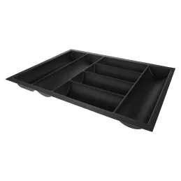 Portaposate GRANDO con superficie antiscivolo / Nero opaco