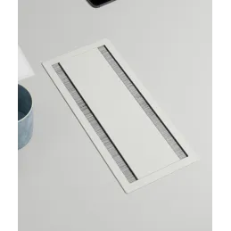 Passacavi bifacciale ASA DUAL 314 x 148 mm / Bianco opaco