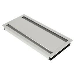 Passacavi bifacciale ASA DUAL 314 x 148 mm / Bianco opaco