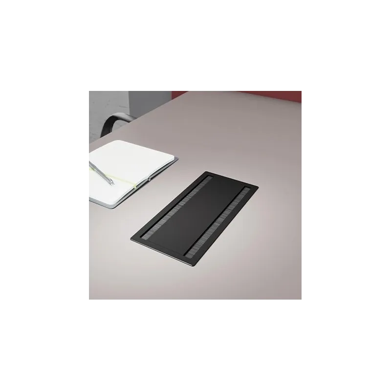 Passacavi bifacciale ASA DUAL 314 x 148 mm / Nero opaco