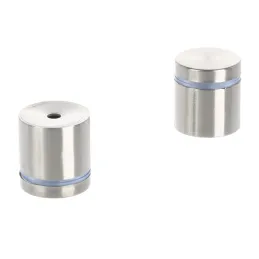 Set di 2 supporti per vetro LUNARY / Acciaio inox