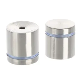 Set di 2 supporti per vetro LUNARY / Acciaio inox
