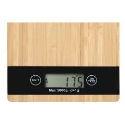 Bilancia da cucina con display LCD 5 kg / Legno di bambù