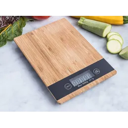 Bilancia da cucina con display LCD 5 kg / Legno di bambù