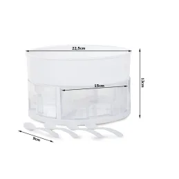 Organizzatore girevole per spezie OTTO / Bianco
