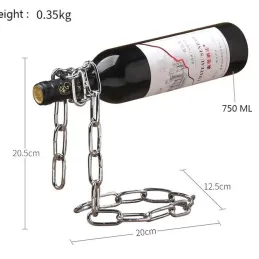Portabottiglie CHAIN / Cromo lucido