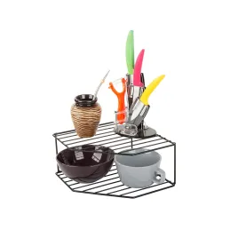 Mensola portaoggetti per stoviglie da cucina CHIEF / Nero opaco