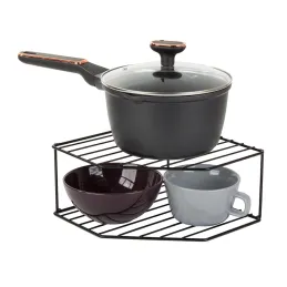Mensola portaoggetti per stoviglie da cucina CHIEF / Nero opaco