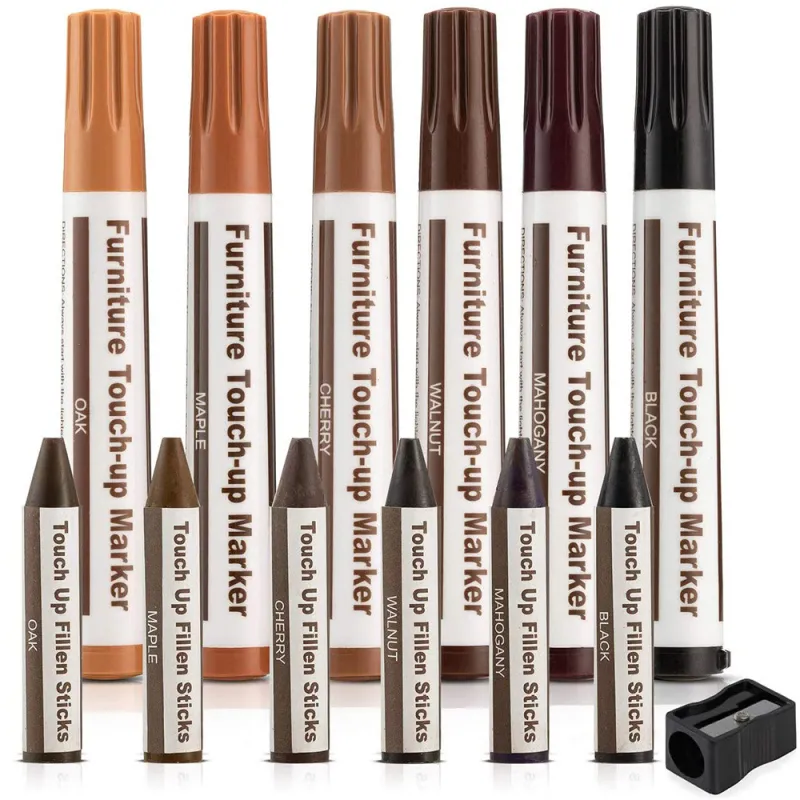 Kit di riparazione FIXIA da 12 pezzi per bordi e mobili / Mix di colori