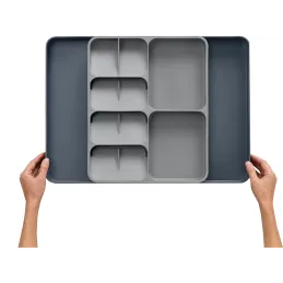 Portaposate regolabile in plastica PLASTICO / Bianco-antracite
