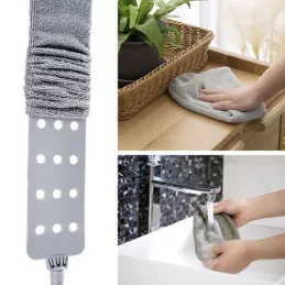 Spolverino telescopico in microfibra con due accessori / Grigio