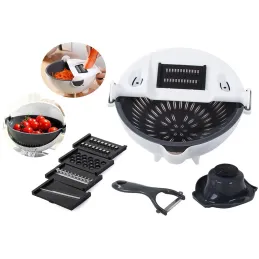 Affettatrice manuale per verdure e alimenti / Bianca