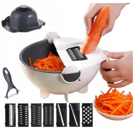Affettatrice manuale per verdure e alimenti / Bianca