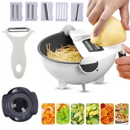 Affettatrice manuale per verdure e alimenti / Bianca