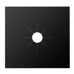 Set di 5 supporti per bruciatori del piano cottura a gas / Nero
