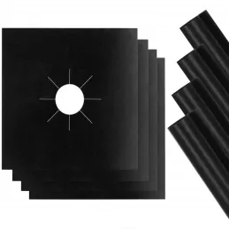 Set di 5 supporti per bruciatori del piano cottura a gas / Nero