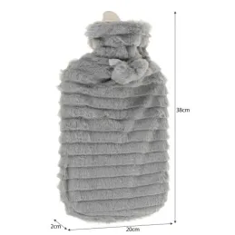 Scaldino imbottito – borsa dell’acqua calda da 2 L / Grigio