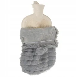 Scaldino imbottito – borsa dell’acqua calda da 2 L / Grigio