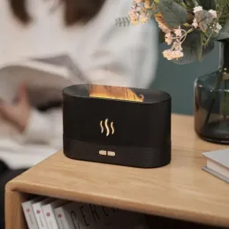 Diffusore di aromi LED con effetto fiamma PROTO / Nero