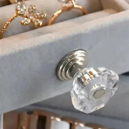 Portagioie di design DIAMOND / Grigio-trasparente