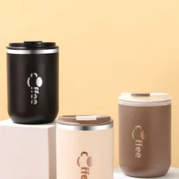 Borraccia termica di design con cannuccia GLAMM 500 ml / Nera