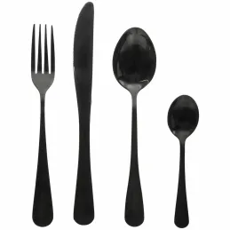 Set di posate GOURMET LUX da 16 pezzi / Nero