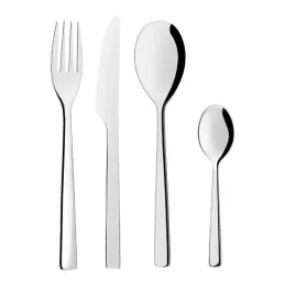 Set di posate DEKA LUX da 24 pezzi / Cromo