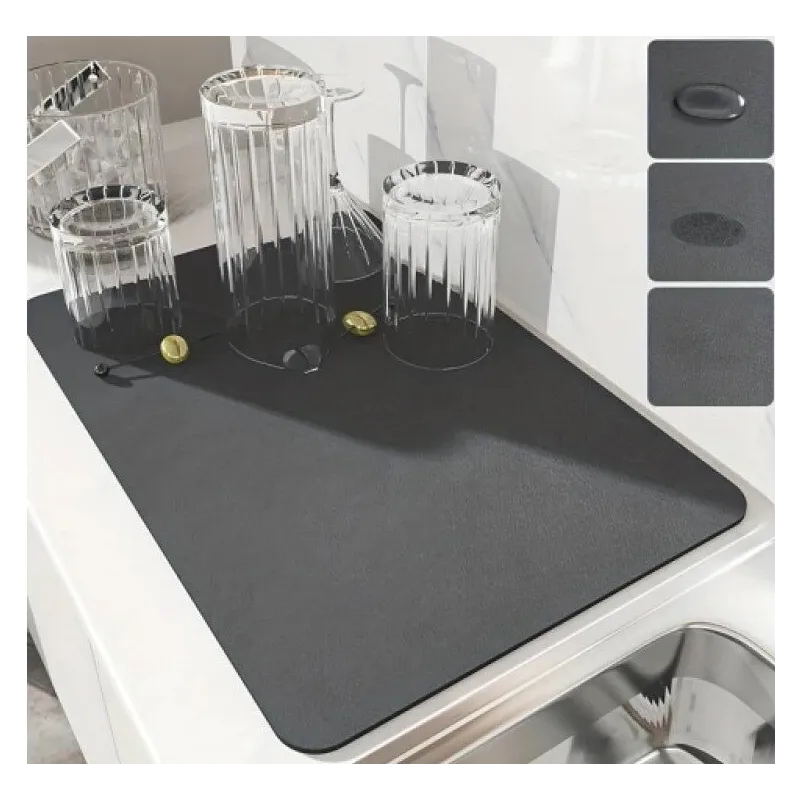 Tappetino scolapiatti e accessori SINA / Antracite