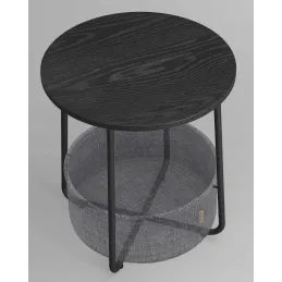 Tavolino da salotto laterale HOME / Nero