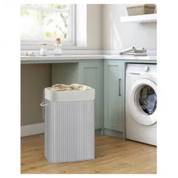 Cesto portabiancheria GLAMUR 72L / Grigio