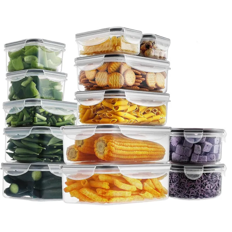 Set da 24 contenitori per alimenti antibatterici FRESH / Trasparenti