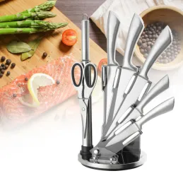 Set di 8 coltelli da cucina in acciaio inox con ceppo FIT / Acciaio inox