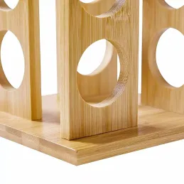 Organizer girevole in legno per spezie con 16 contenitori / Legno naturale