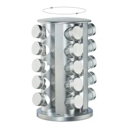 Organizzatore girevole per spezie con 20 contenitori / Acciaio inox