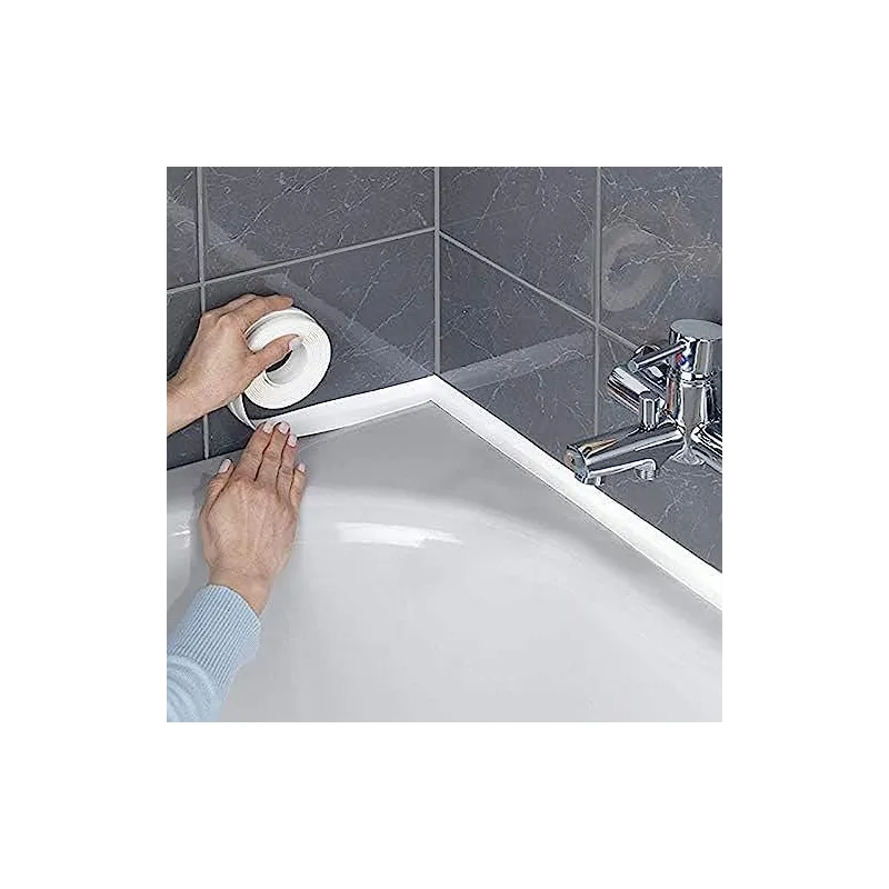 Guarnizione autoadesiva per cucina e bagno 2,2 m / Bianca