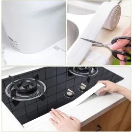 Guarnizione autoadesiva per cucina e bagno 2,2 m / Bianca
