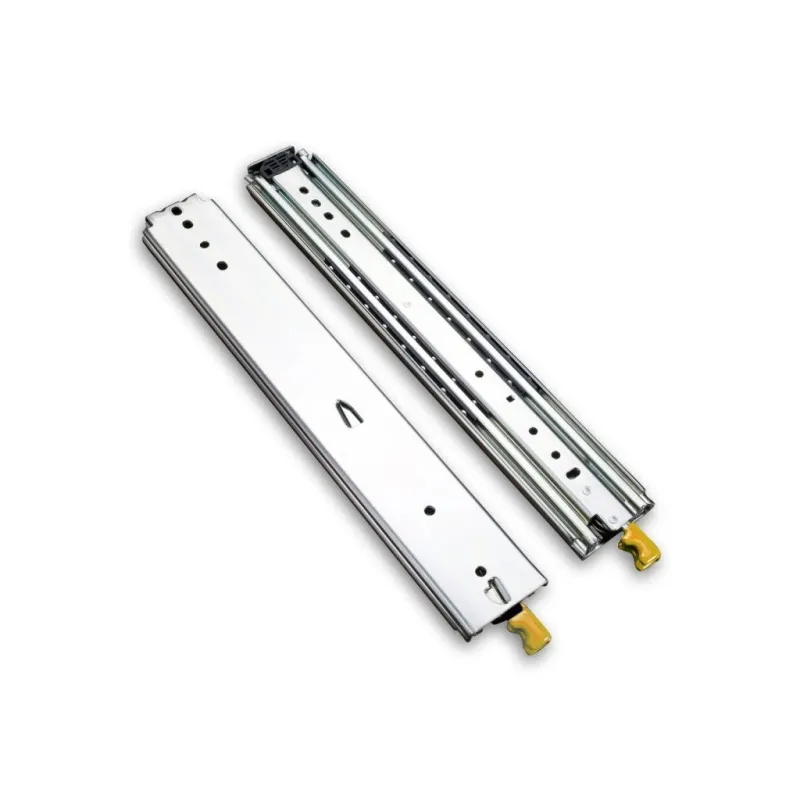 Coulisse per cassetti con cuscinetti e blocco da 53 mm – per carichi pesanti – portata fino a 220 kg