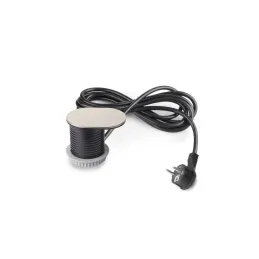 Presa elettrica VERTIKAL FAT 1x230V + 2xUSB A+C SCHUKO / Acciaio inox