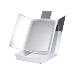 Specchio cosmetico con luce LED e organizer MIRACLE / Bianco