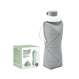 Borraccia in silicone FLEX 600 ml / Grigia