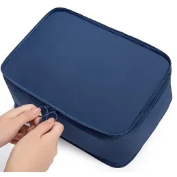 Set da viaggio TRAVEL da 7 pezzi per abbigliamento e cosmetici / Blu