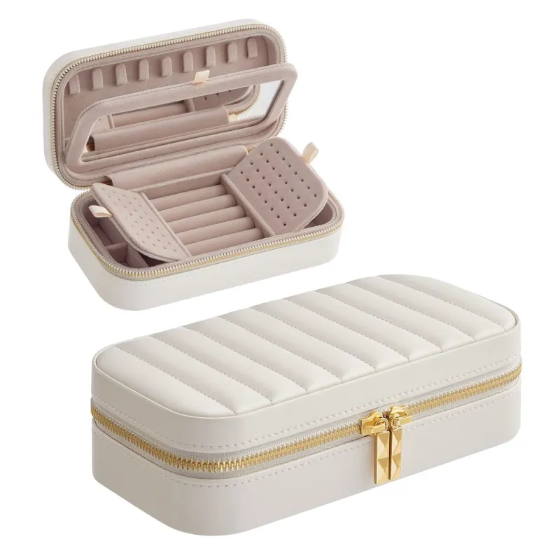 Portagioie da viaggio di design BUGATI Mini / Bianco-oro