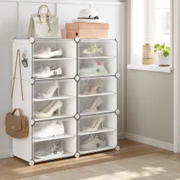 Scatola portascarpe componibile MODULAR FASHION da 6 pezzi / Bianco