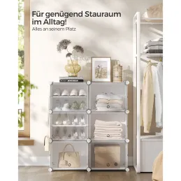 Scatola portascarpe componibile MODULAR FASHION da 6 pezzi / Bianco