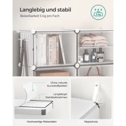 Scatola portascarpe componibile MODULAR FASHION da 6 pezzi / Bianco