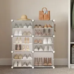 Scatola portascarpe componibile MODULAR FASHION da 6 pezzi / Bianco